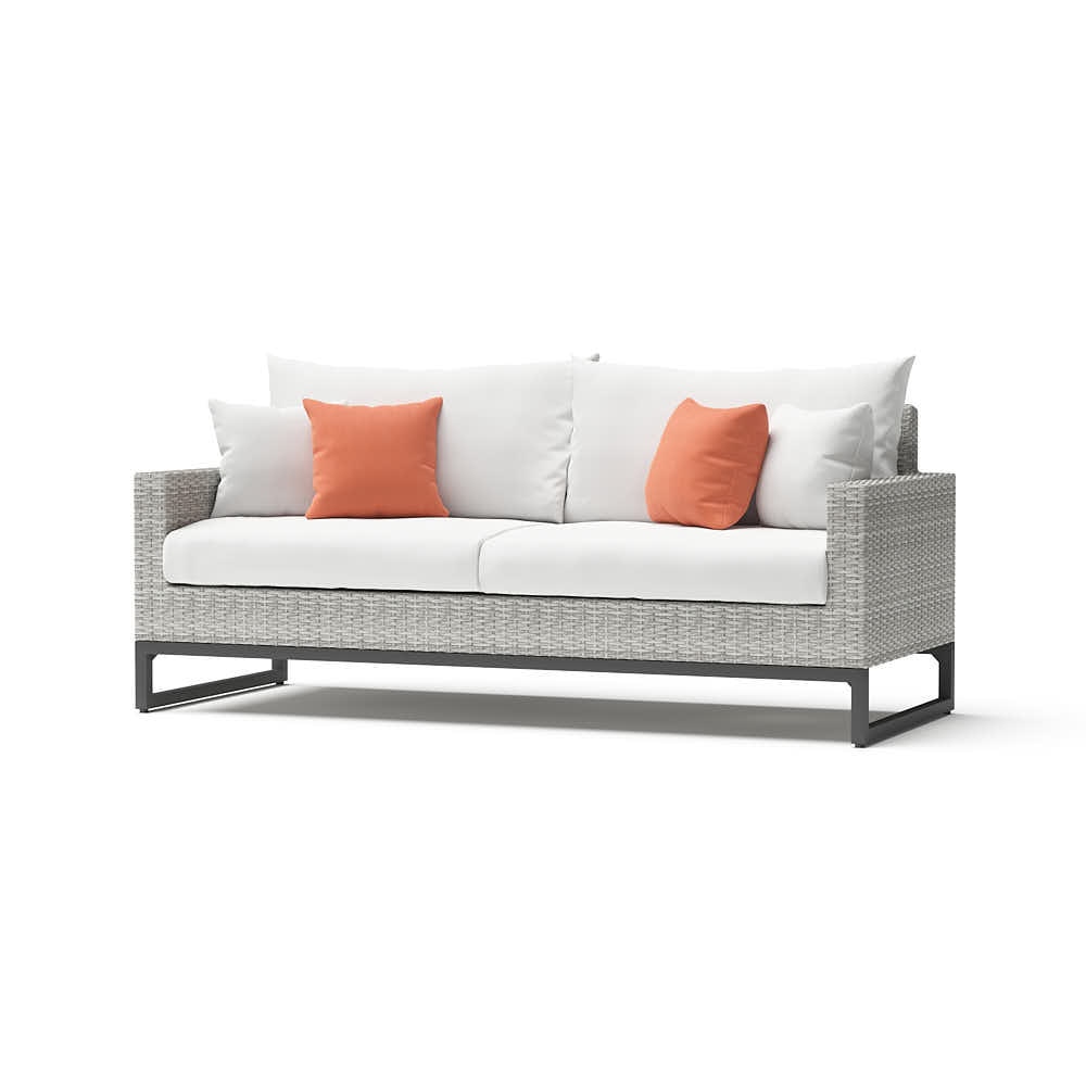 Milo™ Gray 78in Sofa - Cast Coral