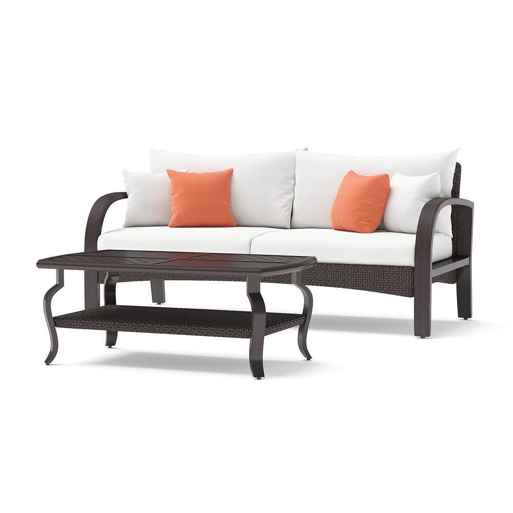 Barcelo™ Sofa & Coffee Table - Cast Coral