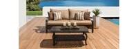 Barcelo™ Sunbrella® Outdoor Sofa & Coffee Table - Sunset Red