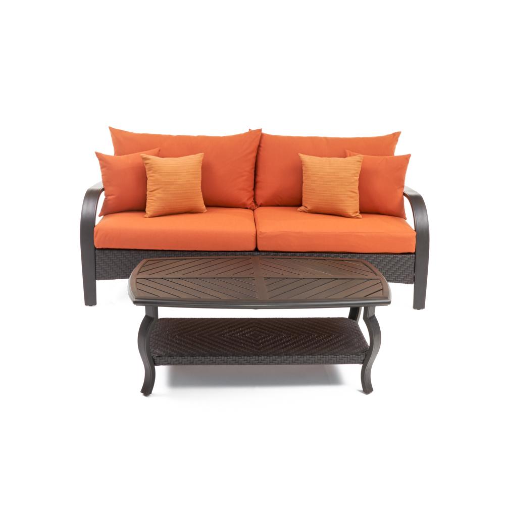 Barcelo™ Sofa & Coffee Table - Tikka Orange