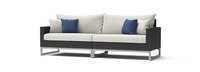 Milo™ Espresso 96in Sunbrella Outdoor Sofa - Bliss Ink