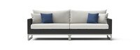 Milo™ Espresso 96in Sunbrella Outdoor Sofa - Bliss Ink