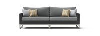 Milo™ Espresso 96in Sunbrella Outdoor Sofa - Charcoal Gray