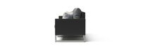 Milo™ Espresso 96in Sunbrella Outdoor Sofa - Charcoal Gray