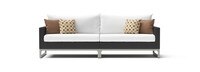 Milo™ Espresso 96in Sunbrella Outdoor Sofa - Moroccan Cream