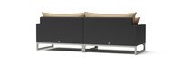 Milo™ Espresso 96in Sunbrella Outdoor Sofa - Maxim Beige