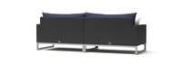 Milo™ Espresso 96in Sunbrella Outdoor Sofa - Navy Blue