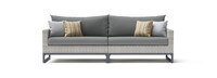 Milo™ Gray 96in Sunbrella Outdoor Sofa - Charcoal Gray