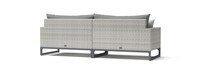 Milo™ Gray 96in Sunbrella Outdoor Sofa - Charcoal Gray