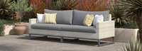 Milo™ Gray 96in Sunbrella Outdoor Sofa - Charcoal Gray