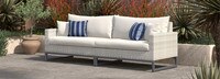Milo™ Gray 96in Sunbrella Outdoor Sofa - Centered Ink