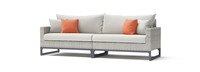 Milo™ Gray 96in Sunbrella Outdoor Sofa - Cast Coral