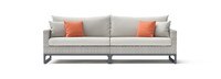 Milo™ Gray 96in Sunbrella Outdoor Sofa - Cast Coral