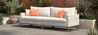 Milo™ Gray 96in Sunbrella Outdoor Sofa - Cast Coral