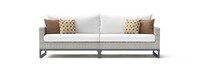 Milo™ Gray 96in Sunbrella Outdoor Sofa - Moroccan Cream