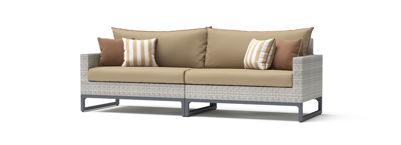 Milo Sunbrella Outdoor Sofa - Thumbnail 4