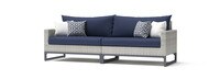 Milo™ Gray 96in Sunbrella Outdoor Sofa - Navy Blue