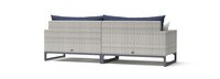 Milo™ Gray 96in Sunbrella Outdoor Sofa - Navy Blue