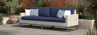 Milo™ Gray 96in Sunbrella Outdoor Sofa - Navy Blue