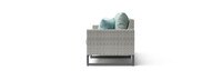 Milo™ Gray 96in Sunbrella Outdoor Sofa - Spa Blue