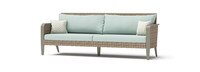 Grantina™ 88in Sofa and Ottomans - Spa Blue