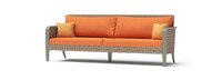 Grantina™ 88in Sunbrella® Outdoor Sofa & Ottomans - Tikka Orange