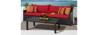 Deco™ Sunbrella® Outdoor Sofa & Coffee Table - Charcoal Gray