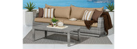 Cannes™ Sunbrella® Outdoor Sofa & Coffee Table - Ginkgo Green