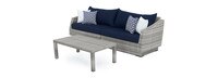 Cannes™ Sunbrella® Outdoor Sofa & Coffee Table - Navy Blue