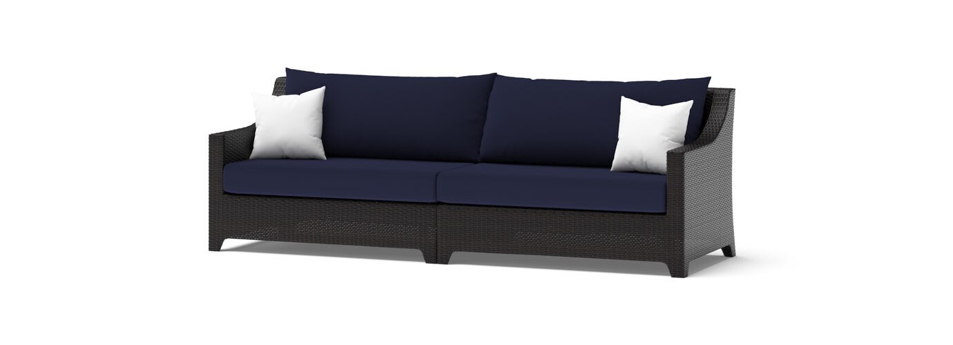 Deco™ Sunbrella® Outdoor Sofa & Coffee Table - Navy Blue