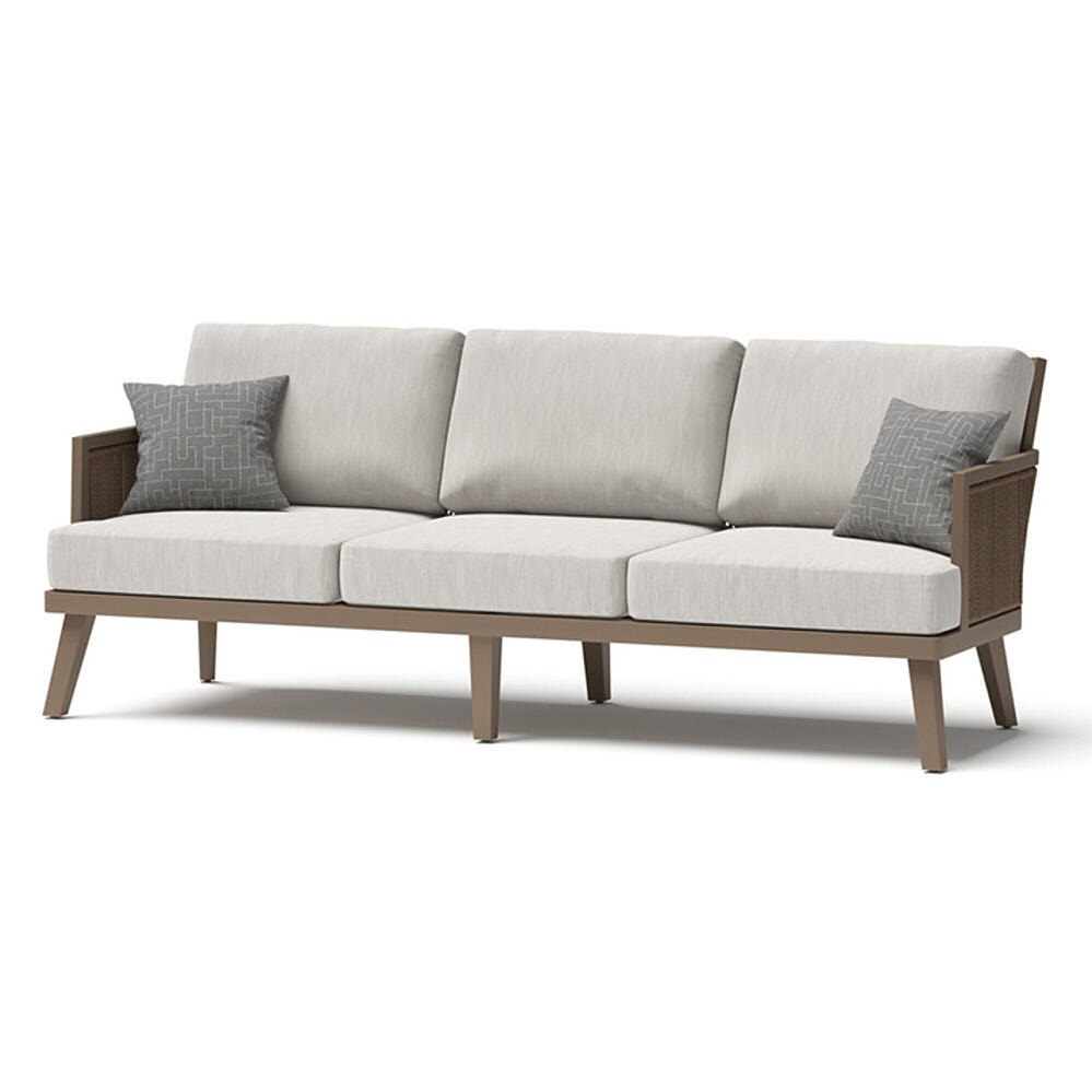 Sierota™ 88in Sunbrella® Outdoor Sofa and Coffee Table - Cast Silver