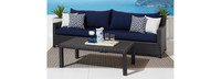 Deco™ Sunbrella® Outdoor Sofa & Coffee Table - Spa Blue
