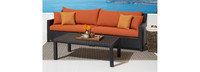 Deco™ Sunbrella® Outdoor Sofa & Coffee Table - Tikka Orange