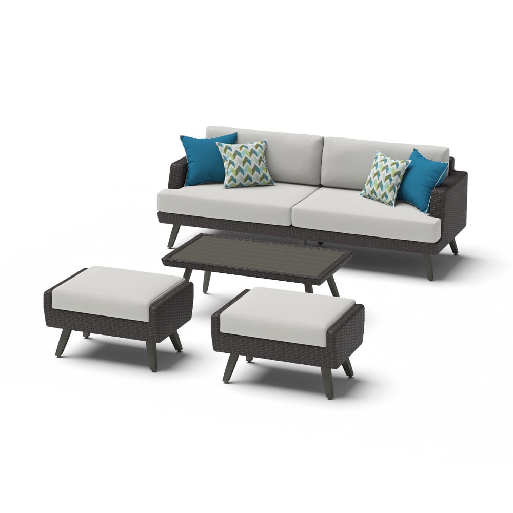 Portofino® Casual 88in Sunbrella® Outdoor Sofa Set - Dove