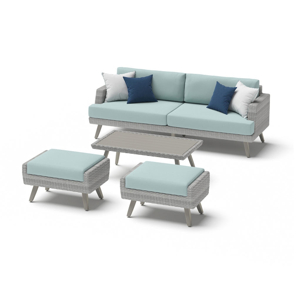 Portofino® Casual 88in Sunbrella® Outdoor Sofa Set - Spa