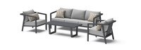 Biati™ 4 Piece Sunbrella® Outdoor Seating Set - Gray