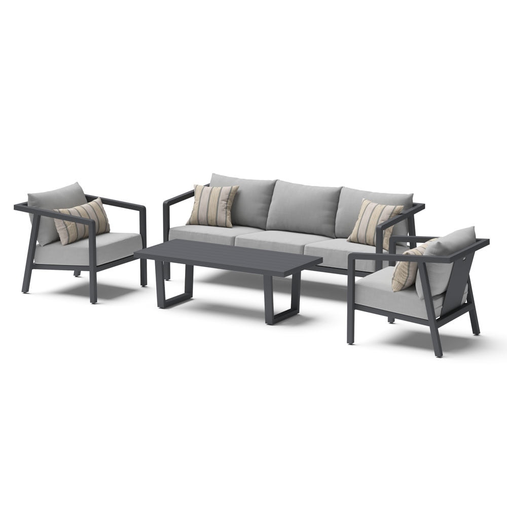 Biati™ 4 Piece Sunbrella® Outdoor Seating Set - Gray