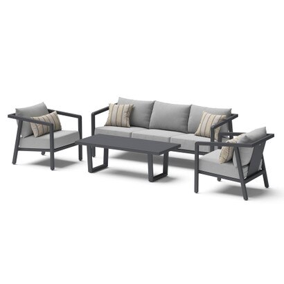 Biati™ 4 Piece Sunbrella® Outdoor Seating Set - Gray