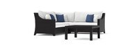 Deco™ 4 Piece Sectional and Table - Bliss Ink