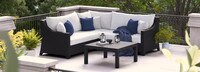 Deco™ 4 Piece Sectional and Table - Bliss Ink