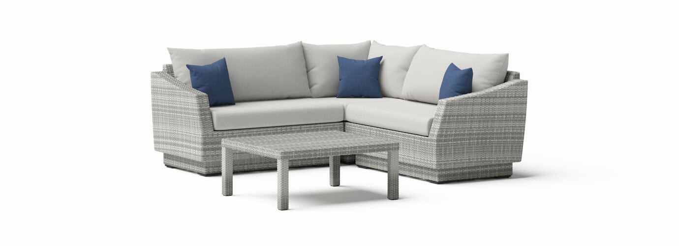 RST Brands Cannes Outdoor Sectional & Table - Thumbnail 5
