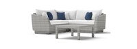 Cannes™ 4 Piece Sectional & Table - Bliss Ink