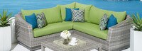 Cannes™ 4 Piece Sectional & Table - Bliss Ink