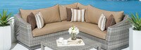 Cannes™ 4 Piece Sectional & Table - Bliss Ink