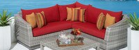 Cannes™ 4 Piece Sectional & Table - Bliss Ink