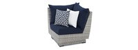 Cannes™ 4 Piece Sunbrella® Outdoor Sectional & Table - Navy Blue