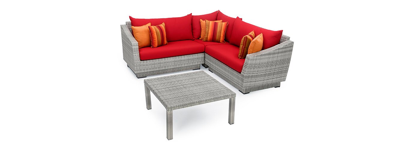 RST Brands Cannes Outdoor Sectional & Table - Thumbnail 3