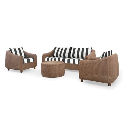 Luminis 4 Piece Outdoor Patio Seating Set