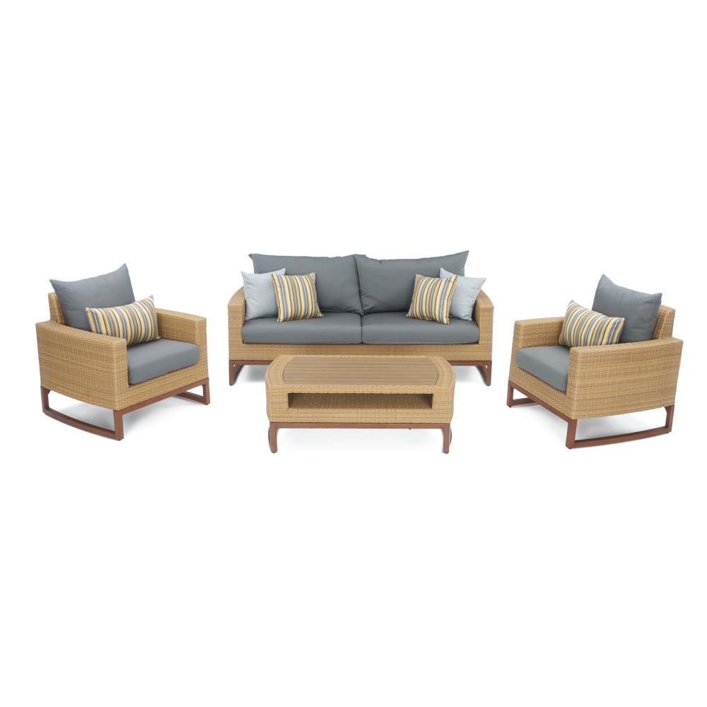 Mili™ 4 Piece Seating Set - Charcoal Gray