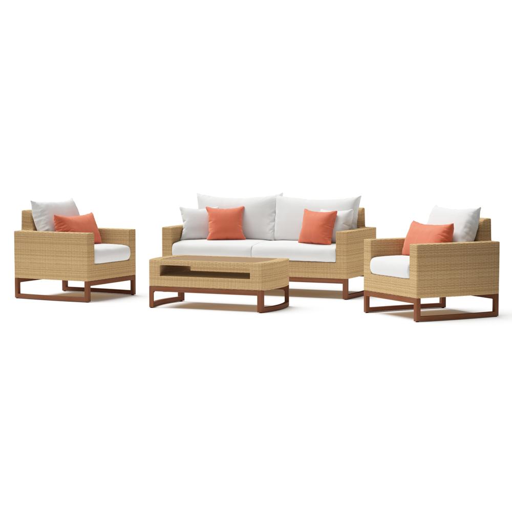 Mili™ 4 Piece Seating Set - Cast Coral
